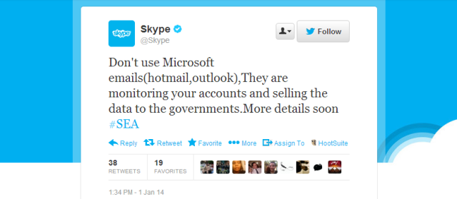 敘利亞電子軍黑入Skype 社交賬號：反國安局、反微軟