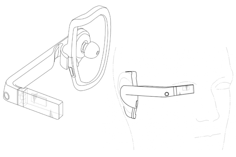 三星的智力測驗眼鏡專利設計圖初稿。