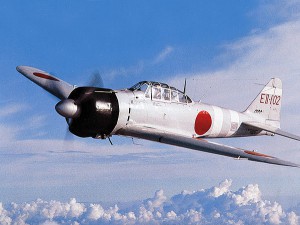 日本空軍令人津津樂道的，是三菱製造的零式艦上戰鬥機。（網上圖片）