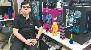 創立自己的3D打印機品牌的倫沛洪表示，現時該公司生意額約八成都是來自香港及南中國地區。