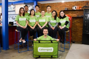 Caterspot提供圖片（前排：行政總裁Camilo Paredes、第二排中間：營運總監 Amanda Ernst）