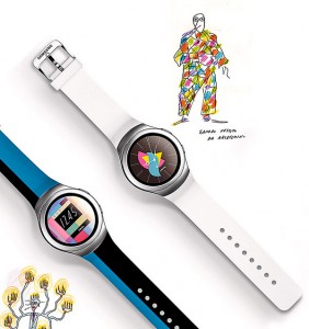 Samsung與Alessandro Mendini合作，為Gear S2 帶來一系列客製化與個人化選擇的錶盤設計。