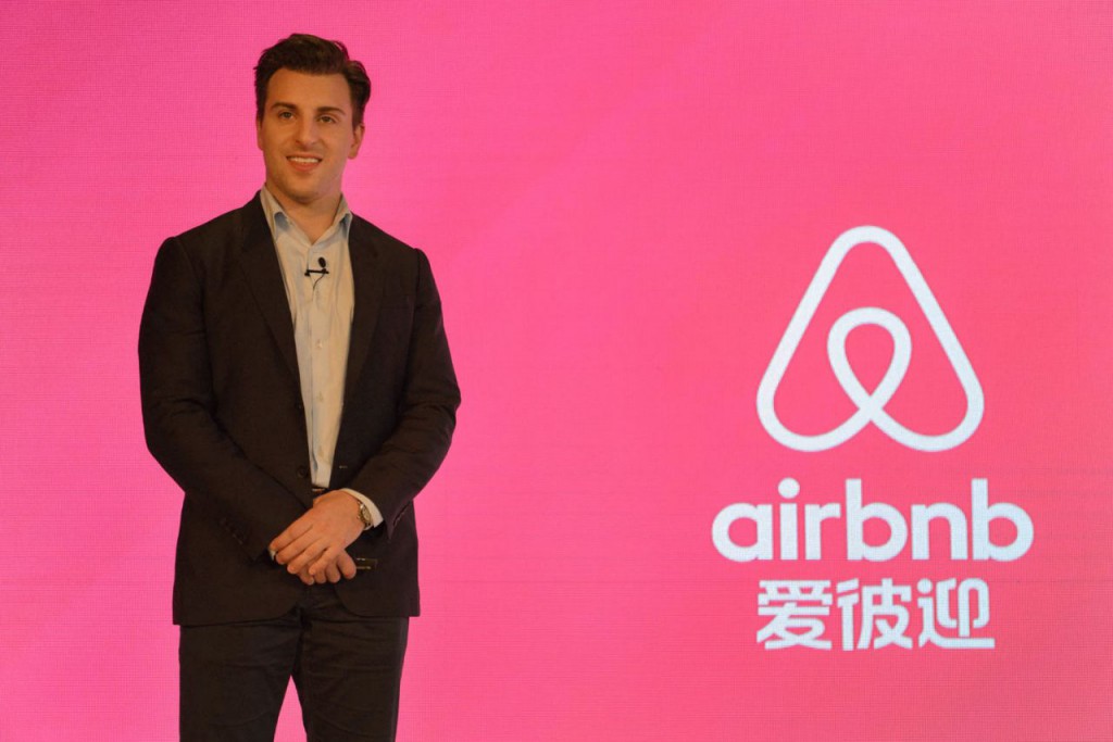Airbnb創辦人兼行政總裁切斯基。（Airbnb資料圖片）