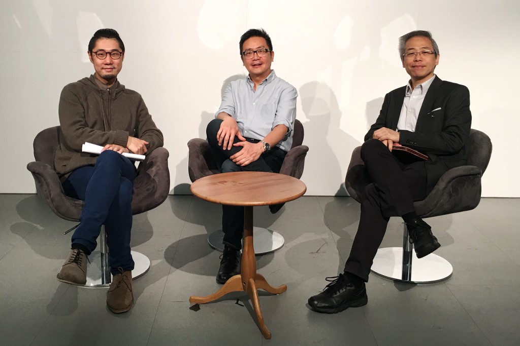尹思哲（左起）、陳漢偉博士及馮德聰認為，人工智能已成為生活一部分。