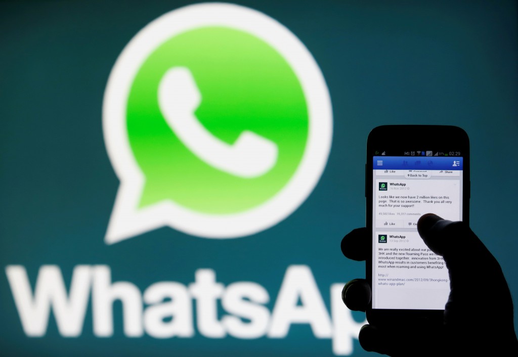 fb在2014年告訴歐盟，不會把WhatsApp上的資料與fb其他平台共用。（路透社圖片）