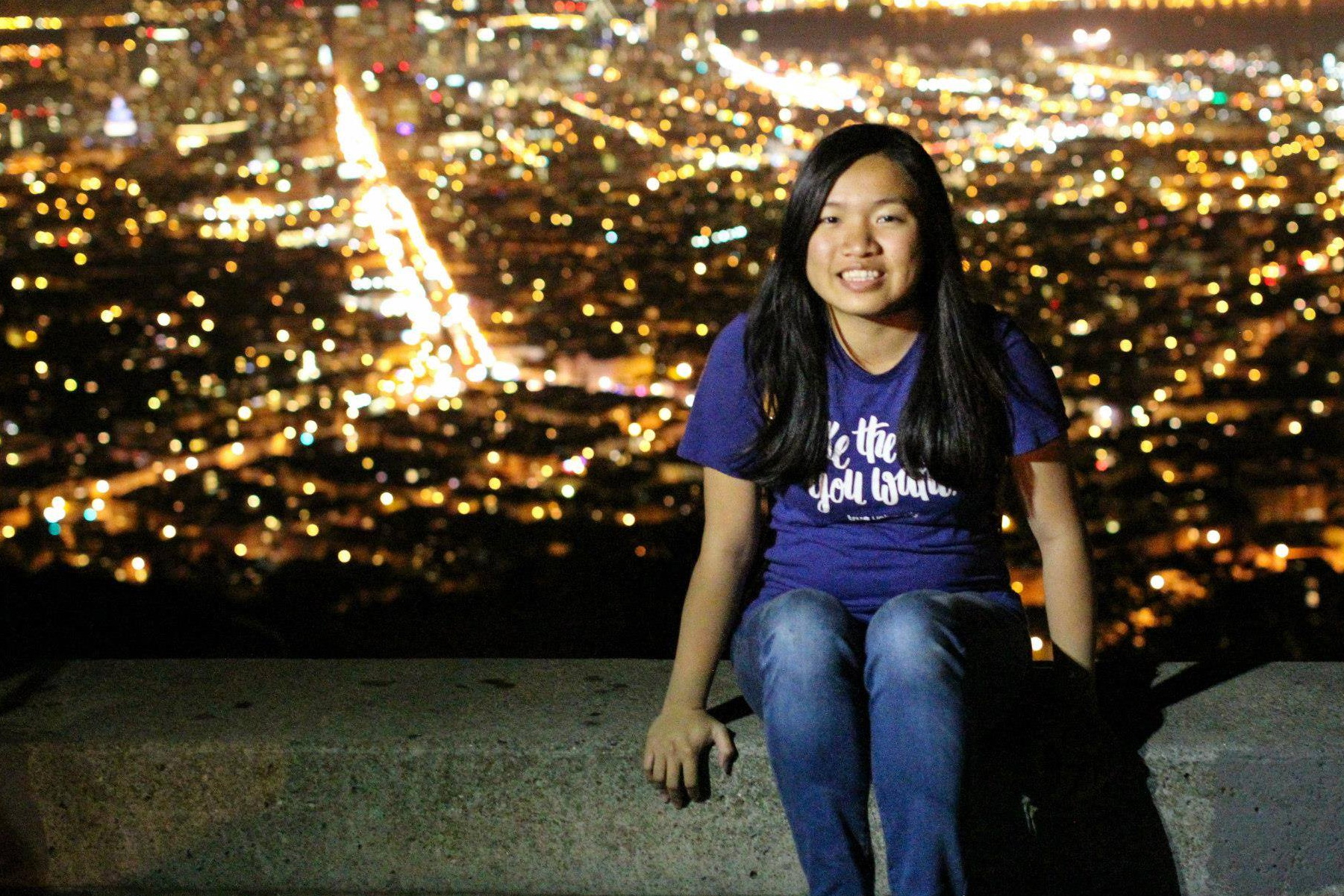 陳樂兒在三藩市見識到當地Startup追夢的熱情，她身穿的T恤是True Ventures周年活動紀念品，現成了她的珍藏。（相片由受訪者提供）