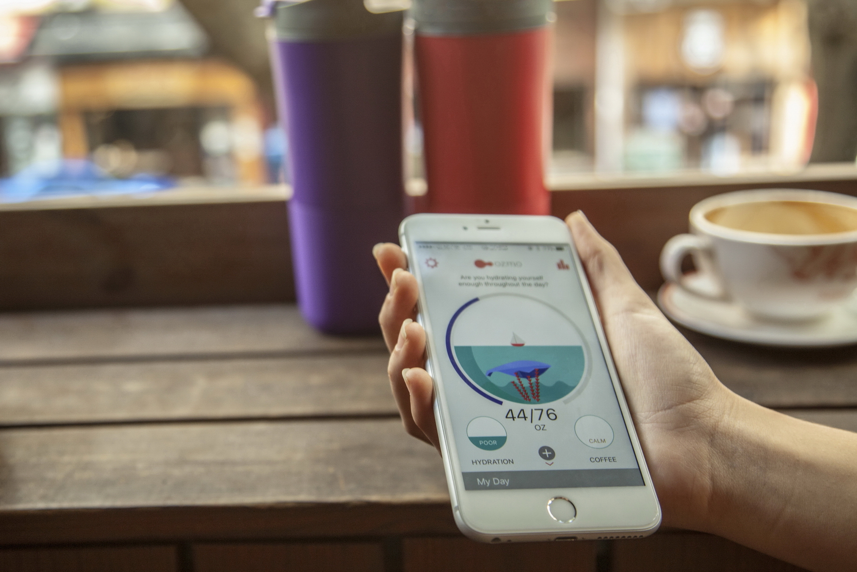 Ozmo能連結智能手機專屬App，更可滙入智能手錶的運動數據。（受訪者提供相片）