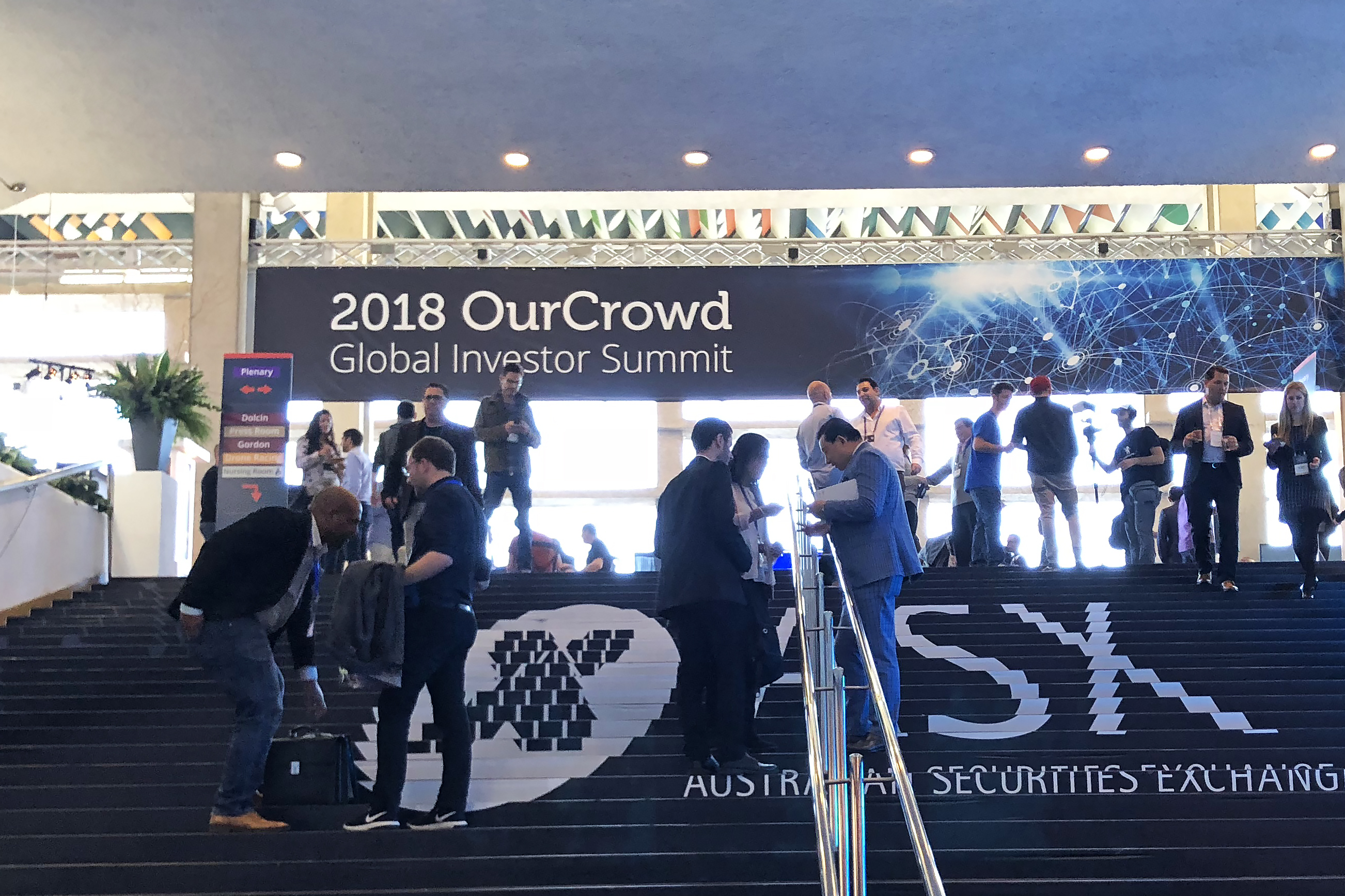 本月初在耶路撒冷舉行的「2018 OurCrowd全球投資者高峰會」，吸引約萬人出席。（蕭瑩盈攝）