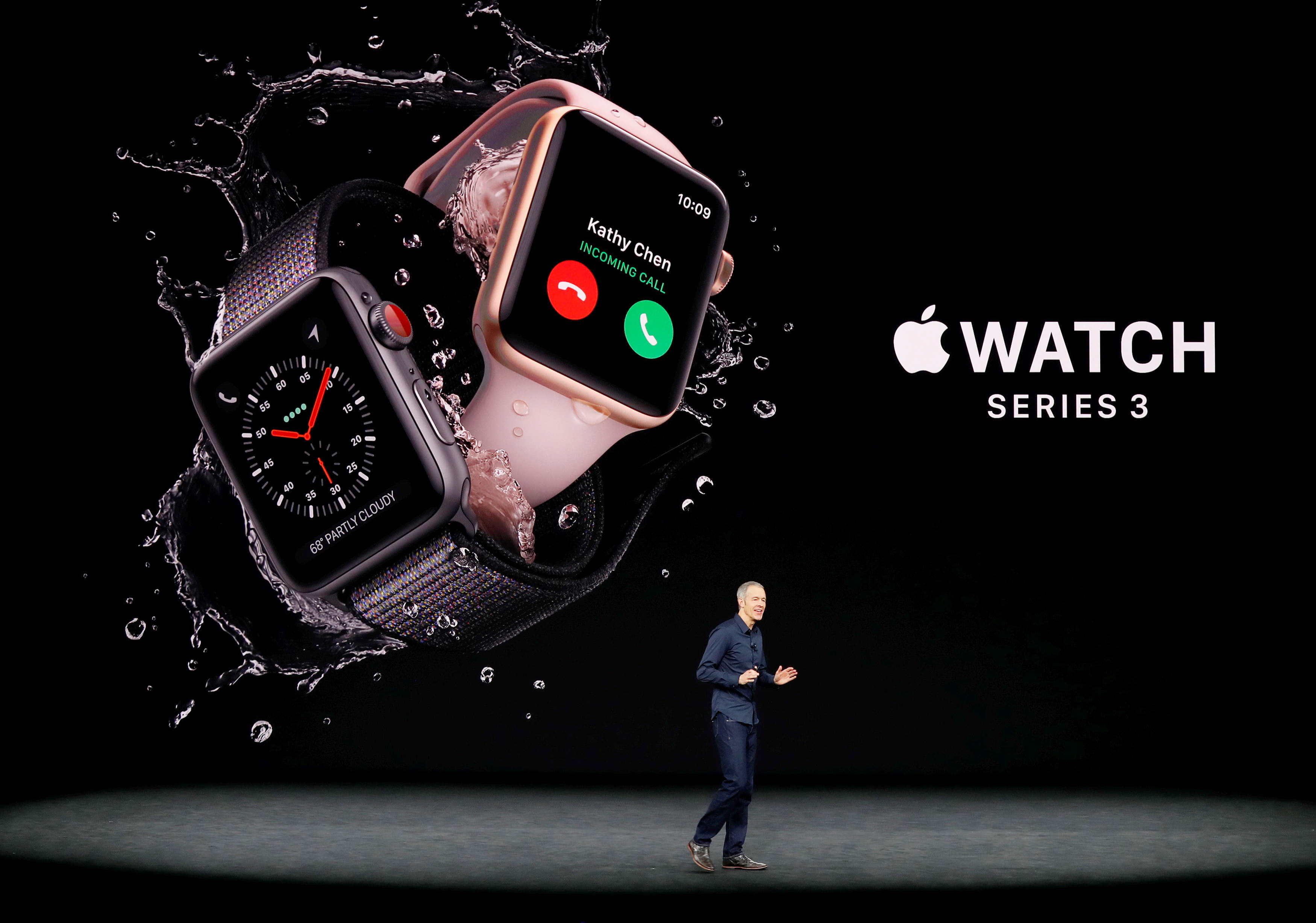 Apple Watch將可應用於偵測心律不正等情況。（路透資料圖片）