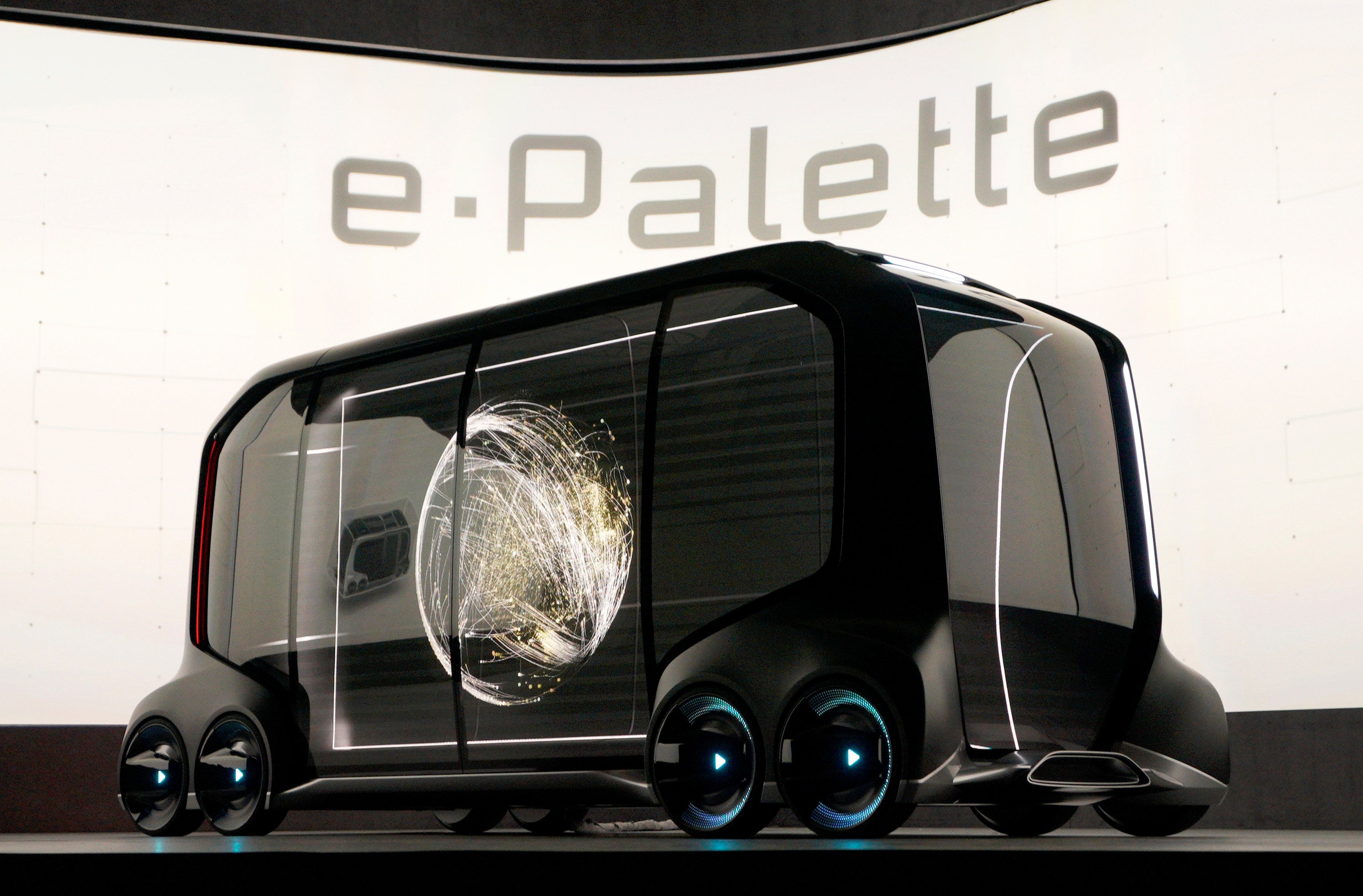 豐田今年初在美國展出旗下自動駕駛概念車e-Palette。（路透資料圖片）