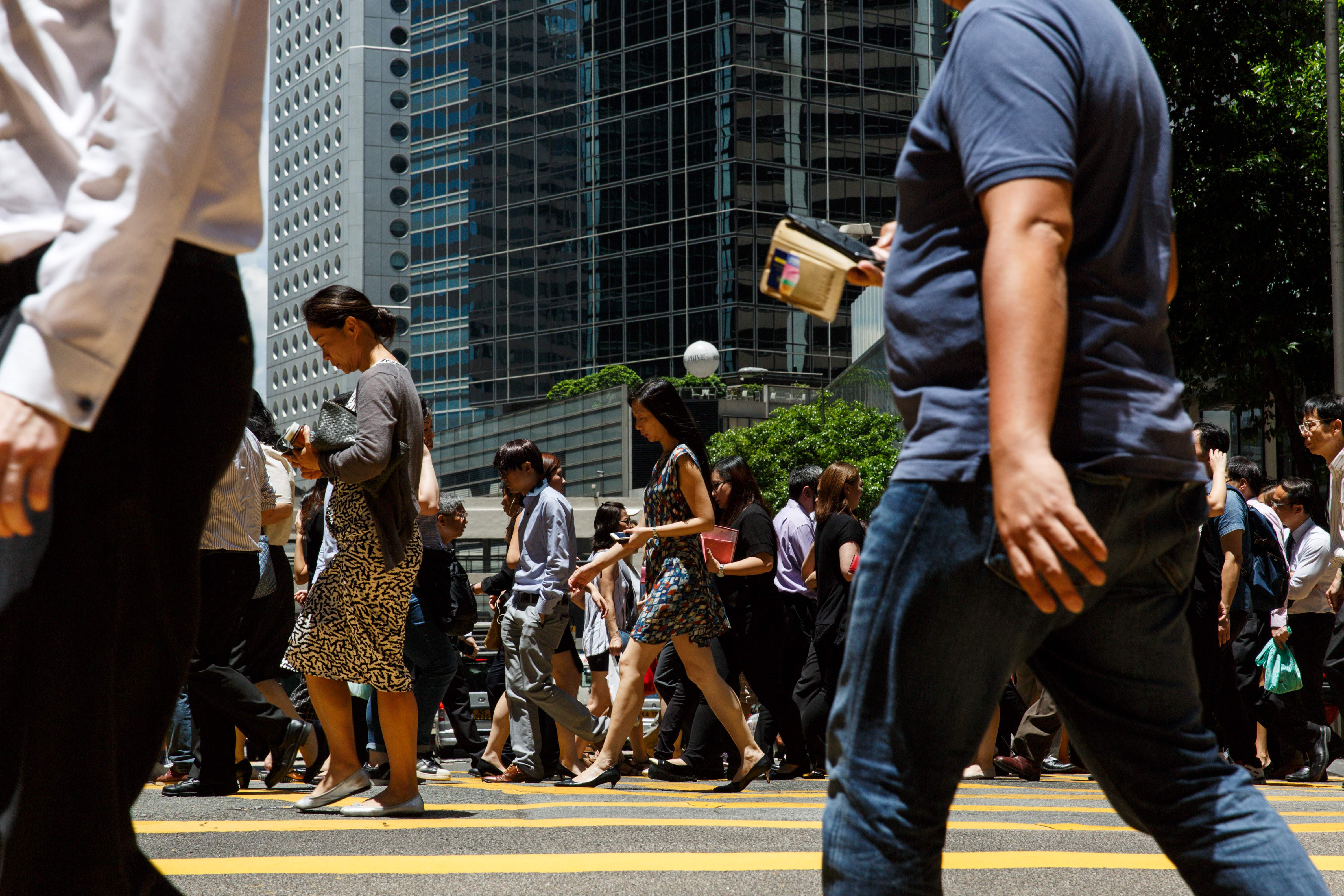 香港人口密集，每年有不少大型盛事慶典，運用科技可改善人流管理。（法新社圖片）