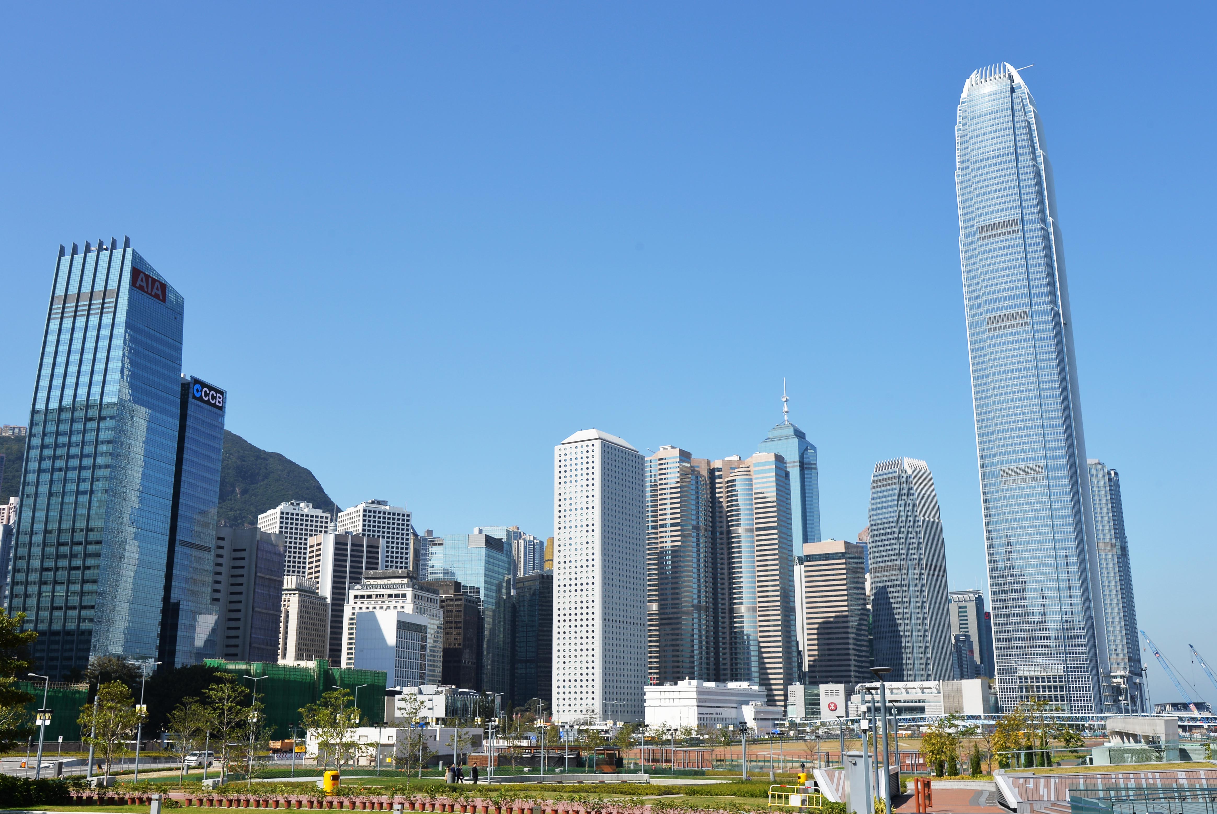 在粵港澳大灣區11個城市中，香港被評為2018年區內最具競爭力城市。（政府新聞處圖片）