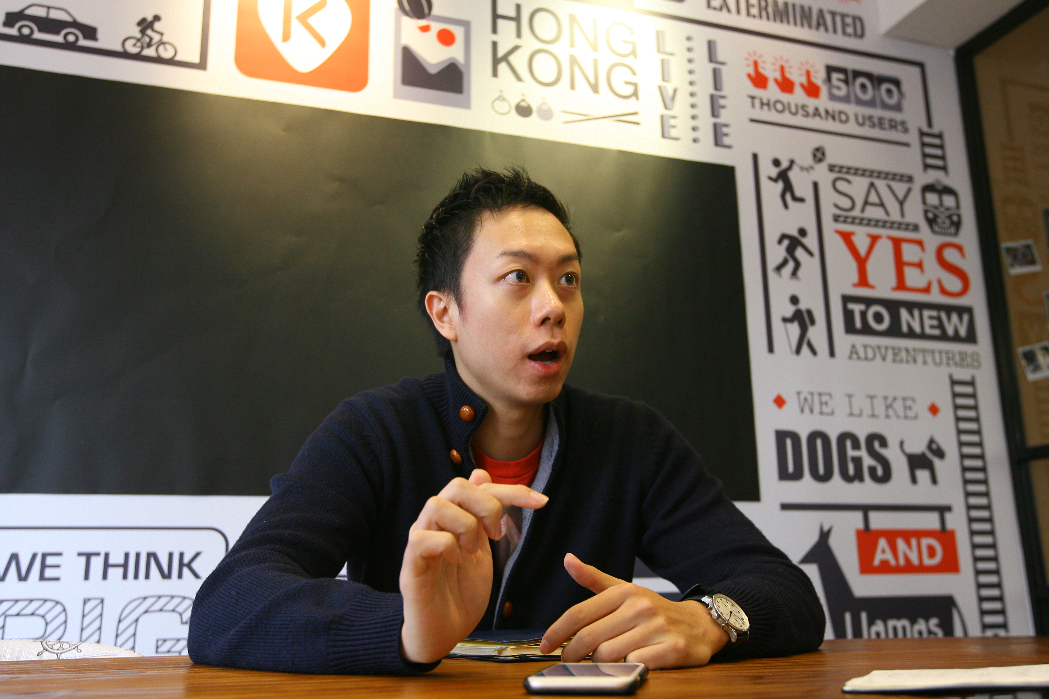 KLOOK聯合創辦人及COO王志豪表示，要發展快，便須靠資金推動。（黃勁璋攝）