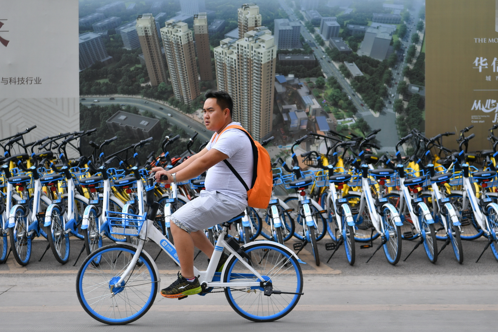 共享單車為「中國新四大發明」之一。（中新社資料圖片）