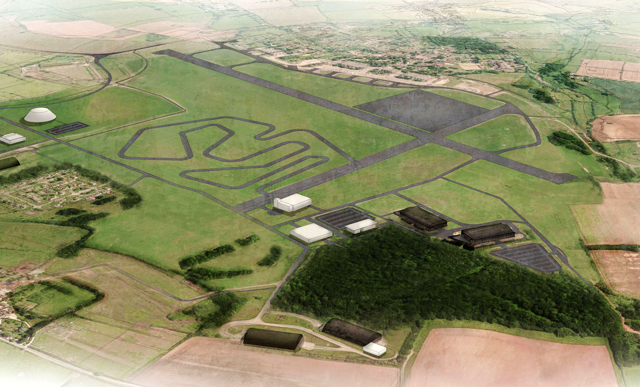 Dyson計劃在英格蘭威爾特郡，建造一條16公里長測試車道。（網上圖片）