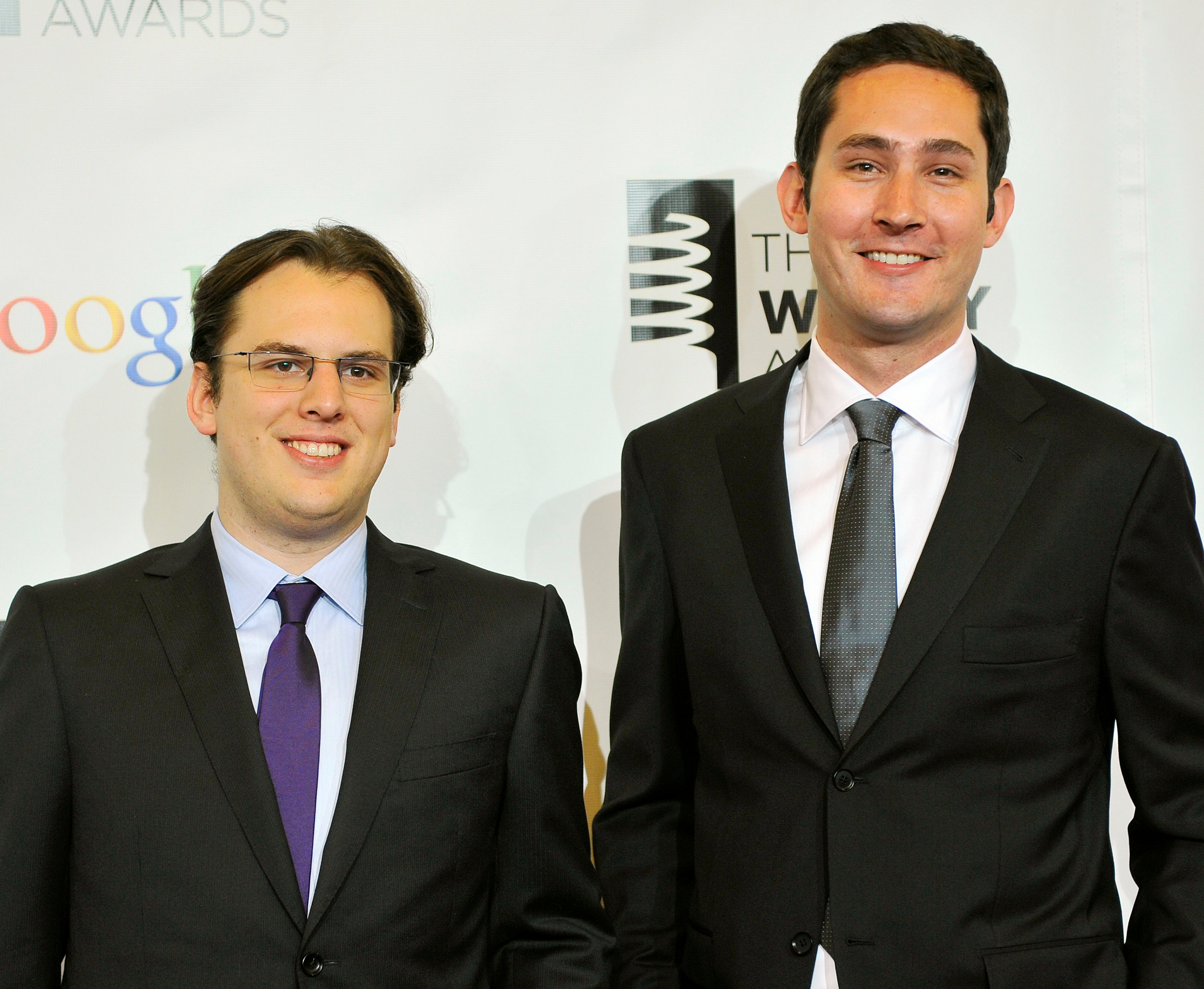 IG的聯合創辦人賽斯特羅姆（右）及克里格（左）宣布辭職，成為fb三大子公司最後離職的創辦人。（路透資料圖片）
