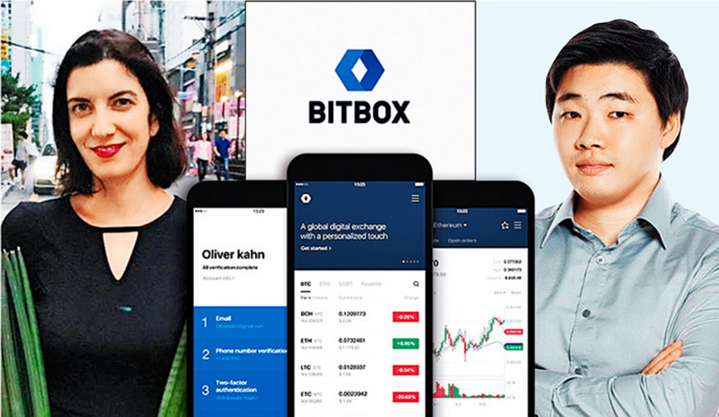 LINE早前在新加坡成立加密貨幣交易所BITBOX，而集團擁有2億以上的活躍用戶群，是發展區塊鏈業務的雄厚本錢；圖右為Edward Lee，左為Sabrina Tachdjian。（網上圖片）