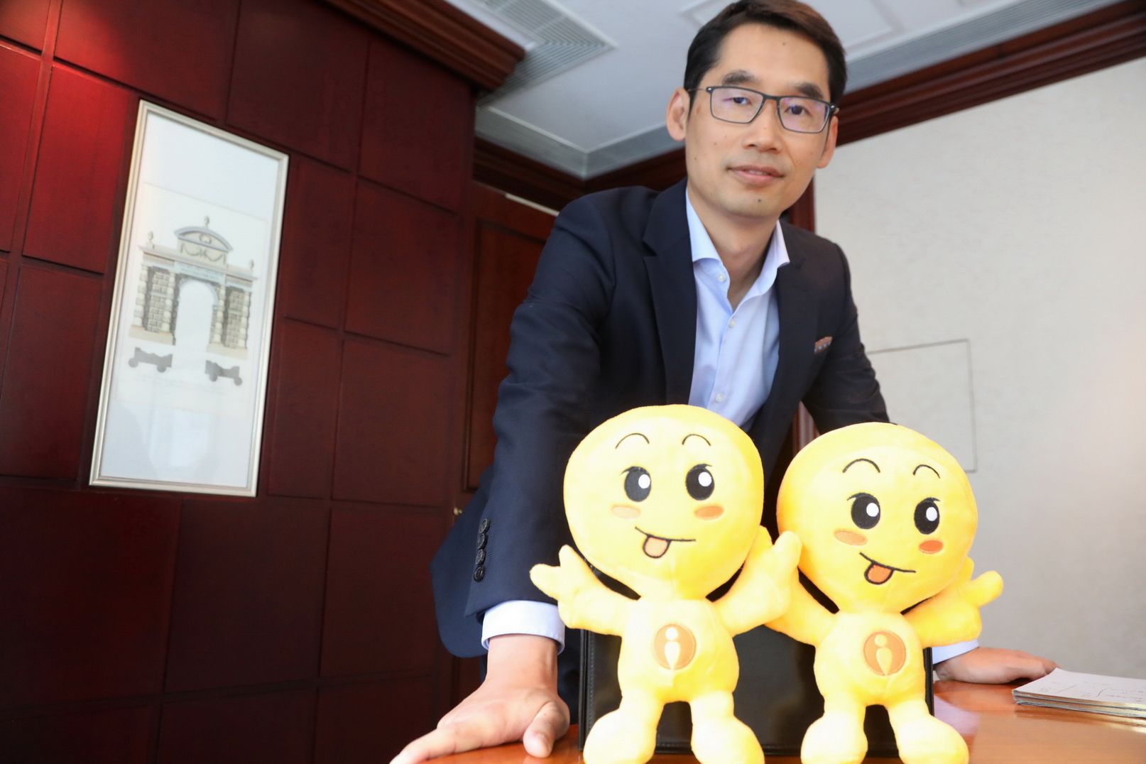 小i機器人創辦人袁輝稱，公司正計劃上市，香港為其中一個考慮地點。（何澤攝）