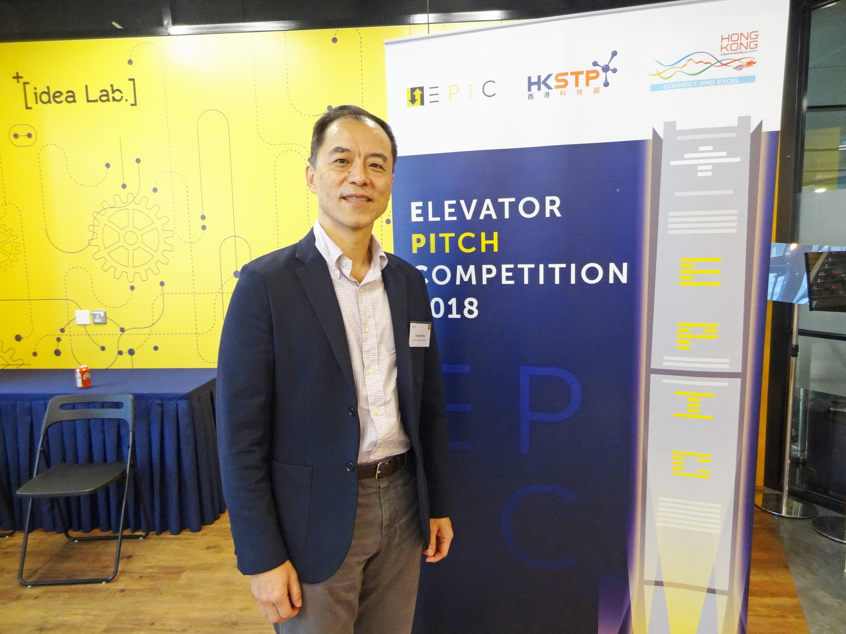 Coraisa Global Investment行政總裁Thomas Ng提醒參賽者說話不要太快，要重要是清楚易明。
