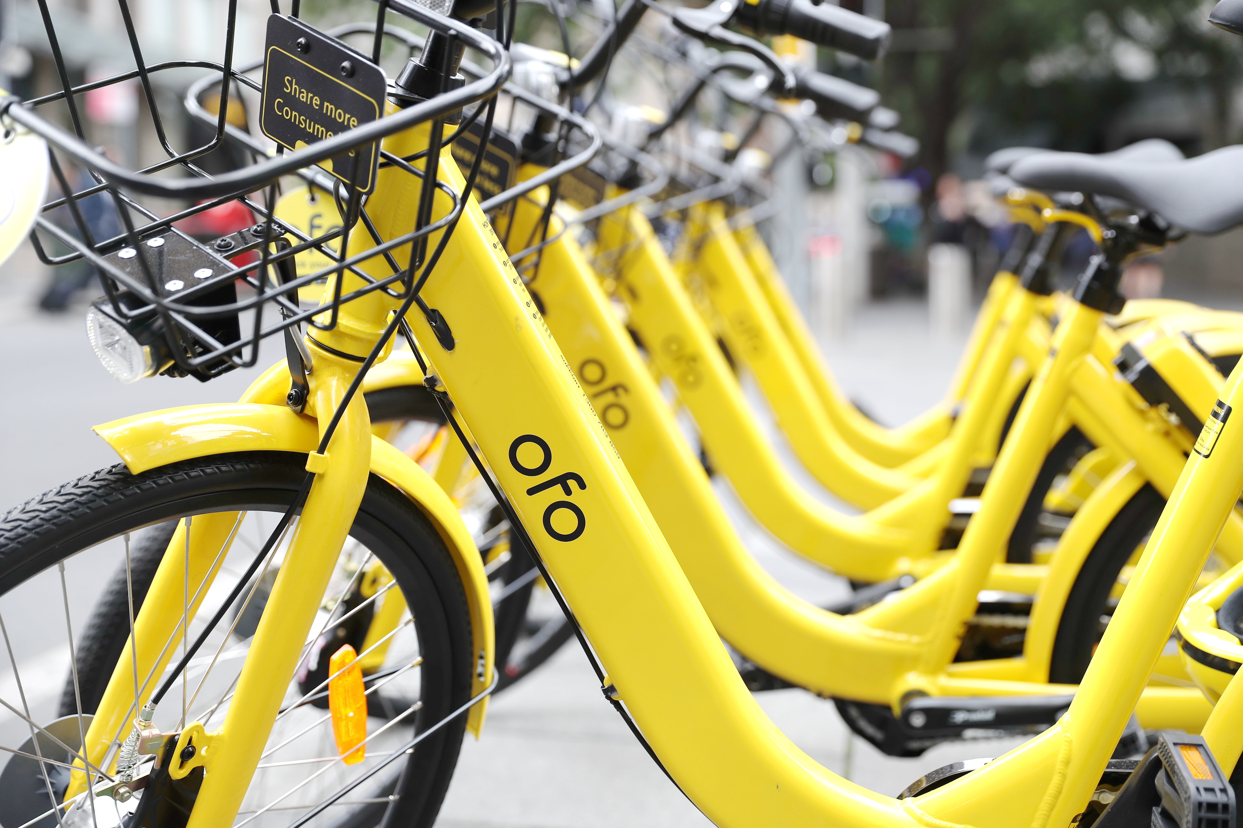 ofo自2015年6月啟動以來，已投放1000萬輛共享單車。（新華社資料圖片）