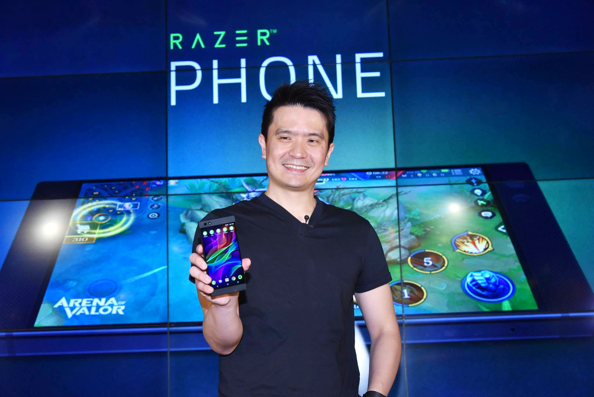 雷蛇宣布與騰訊合作，於硬件、軟件及服務3方面，提升手機遊戲玩家體驗；圖為雷蛇聯合創辦人兼行政總裁陳民亮。（Razar FB 專頁圖片）
