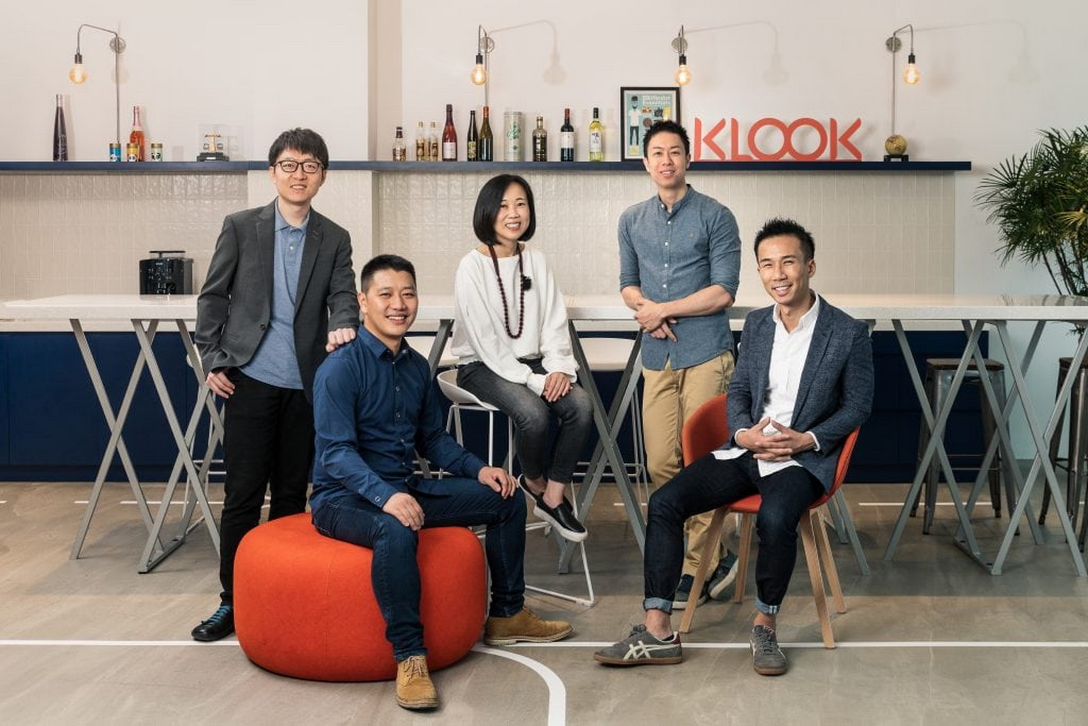 KLOOK再獲軟銀願景基金的D+輪加注；圖為KLOOK的管理團隊。