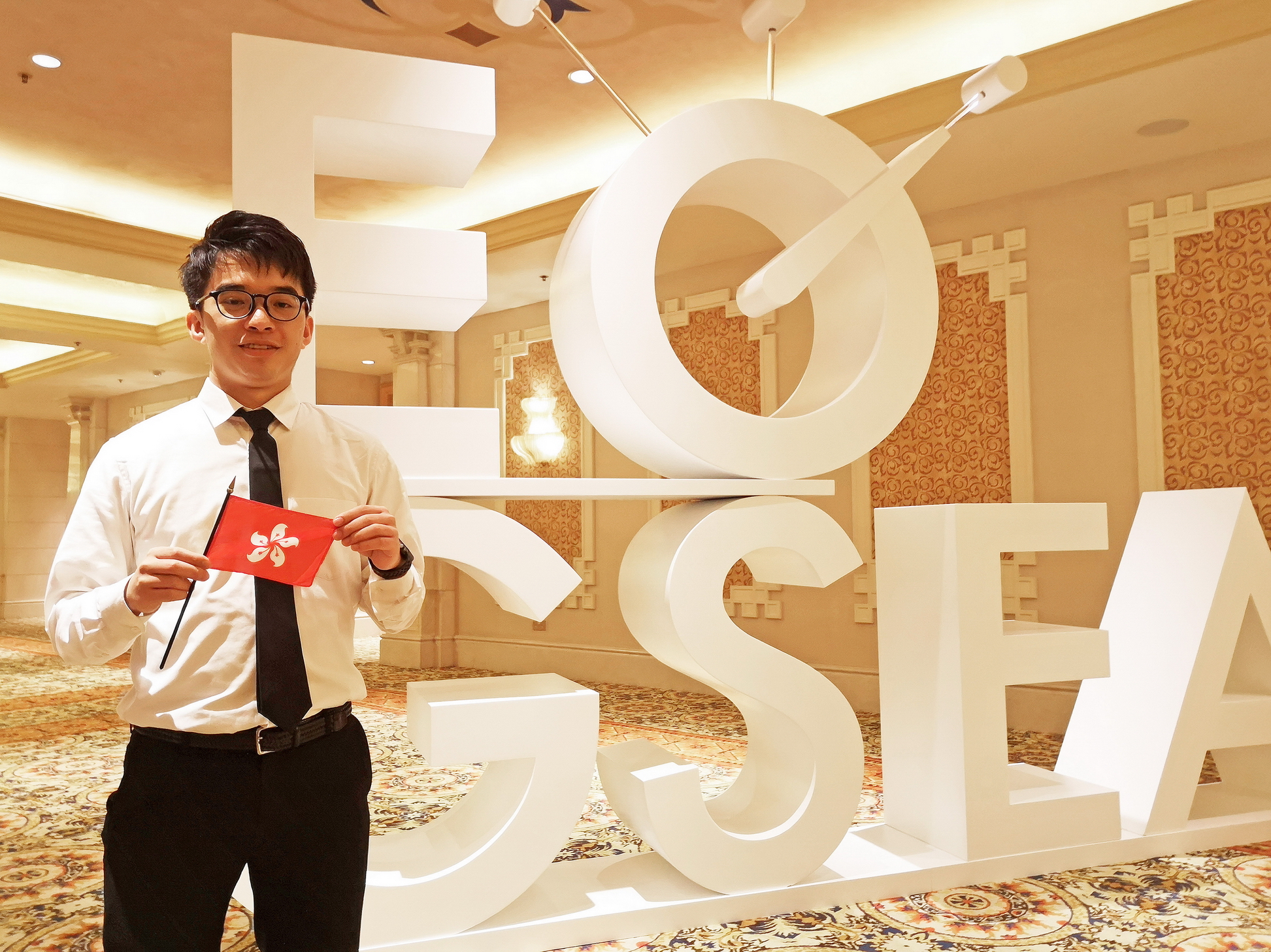 蘇澤禧作為香港的唯一代表， 上周赴澳門參加2019 GSEA全球總決賽。（受訪者提供圖片）