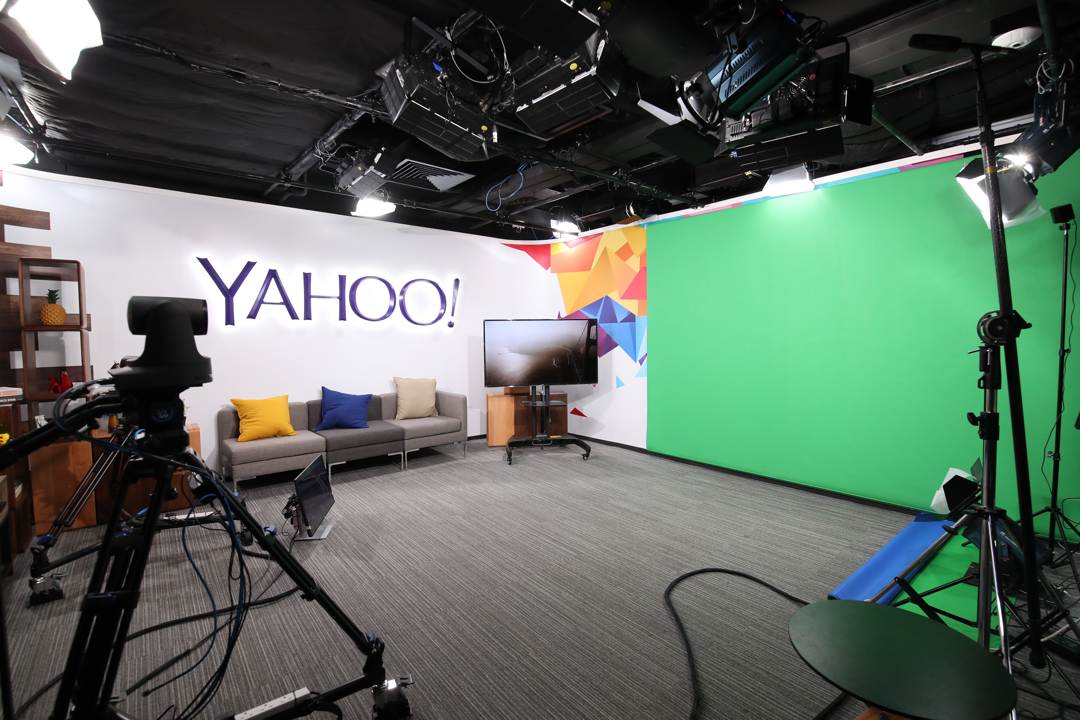 Yahoo Studio昨日啟用，將提供專業電視廣播製作節目。（Verizon Media圖片）