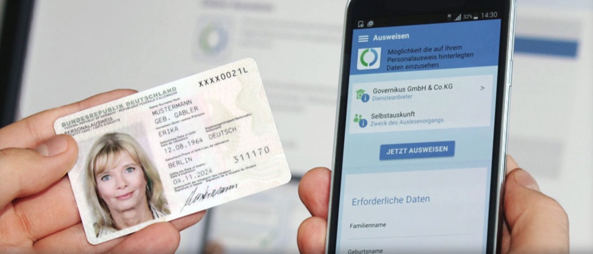 支援NFC功能的蘋果iPhone用戶，必須安裝德國官方的AusweisApp2應用程式，才可在iOS 13加載身份資料。（網上圖片）
