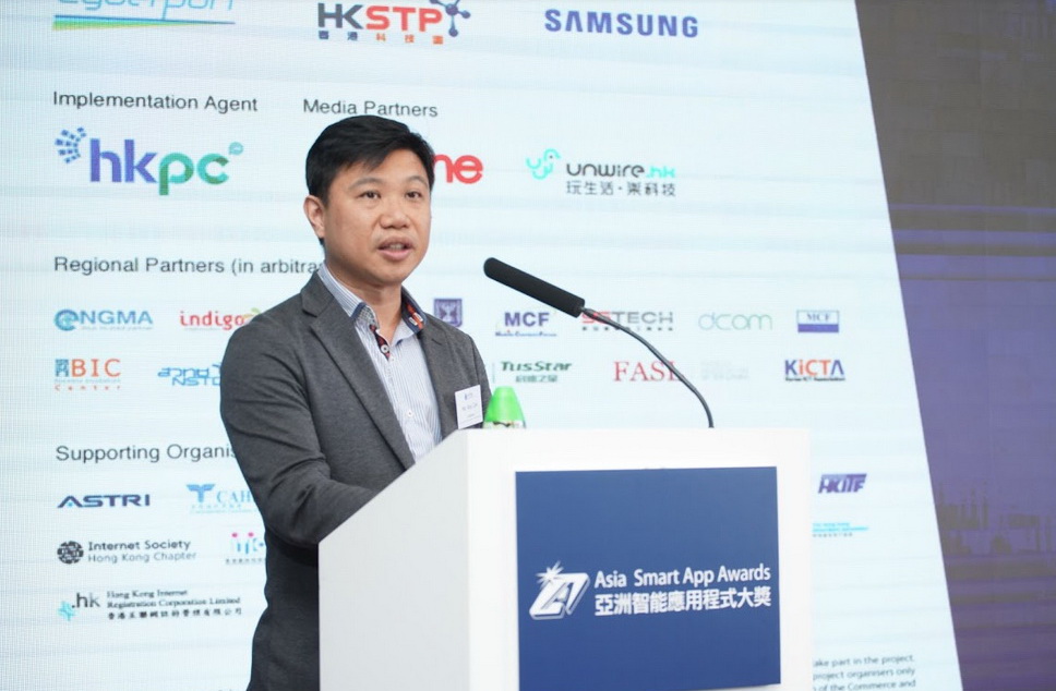 香港無線科技商會主席羅國明稱，今屆各個組別的參賽作品全都很出色，因此比賽的競爭十分激烈。(WTIA圖片)