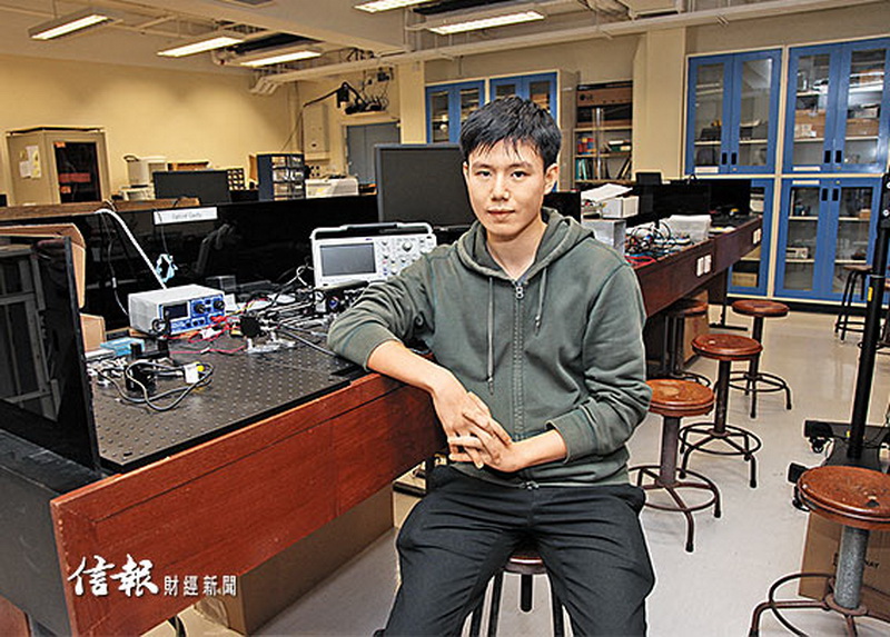 楊振一（Frankie）熱愛物理尋根究底的精神，現時於香港中文大學就讀物理系二年級。（吳楚勤攝）