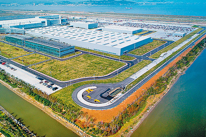 威馬汽車在溫州的智能製造廠規模巨大。（被訪者提供）