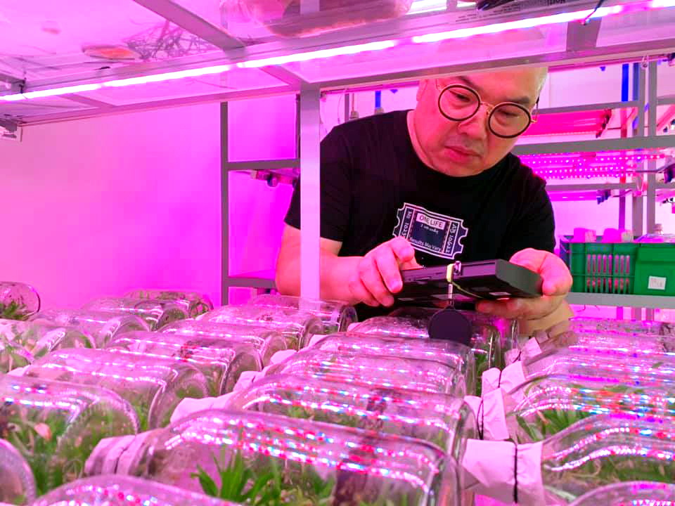 張湋楊表示，其公司的技術可應用於育苗、溫室及都市農莊。（LuxBalance圖片）