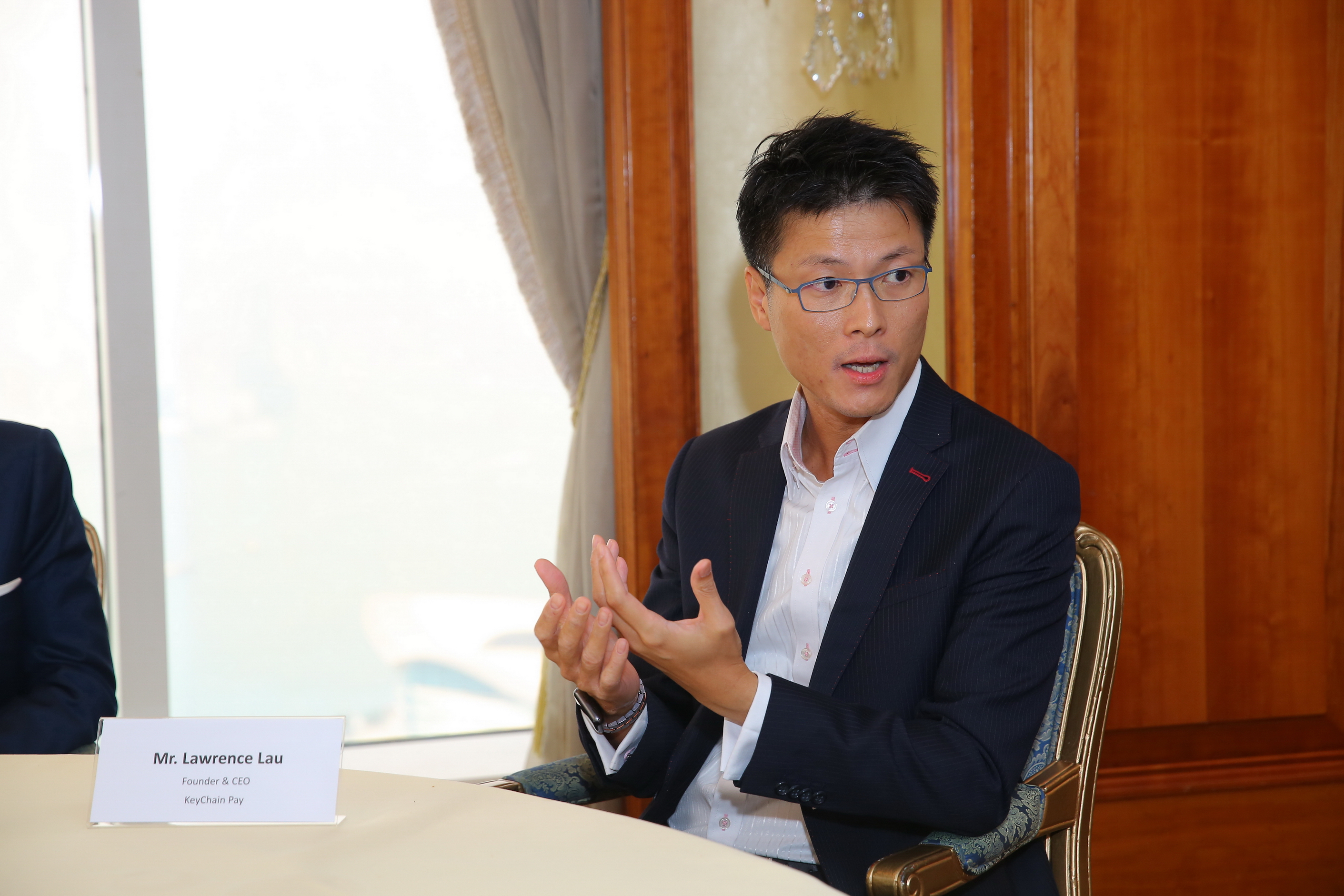 KeyChain Pay創辦人兼行政總裁劉祖亮表示，是次香港科技園公司及英國國際貿易部簽署合作協議，大大縮短登記落戶倫敦的流程。
