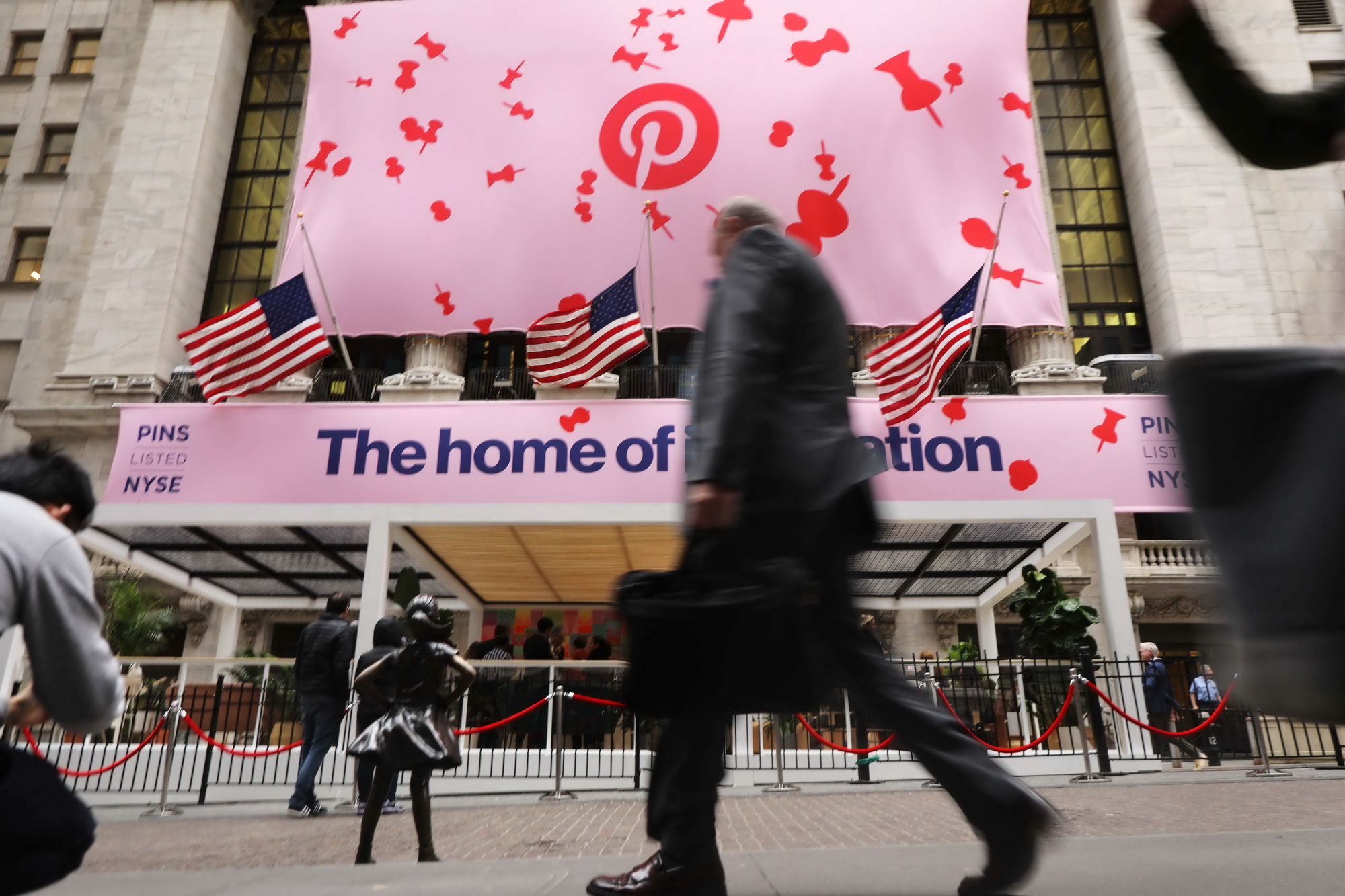 今年在紐交所上市、圖片為主的社交媒體公司Pinterest，又是一個老千局。（法新社資料圖片）