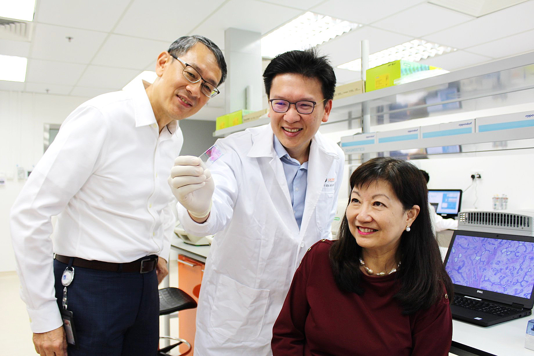 路勝基因去年打入香港私家醫院，完成約千宗血液篩查測試。（路勝基因圖片）