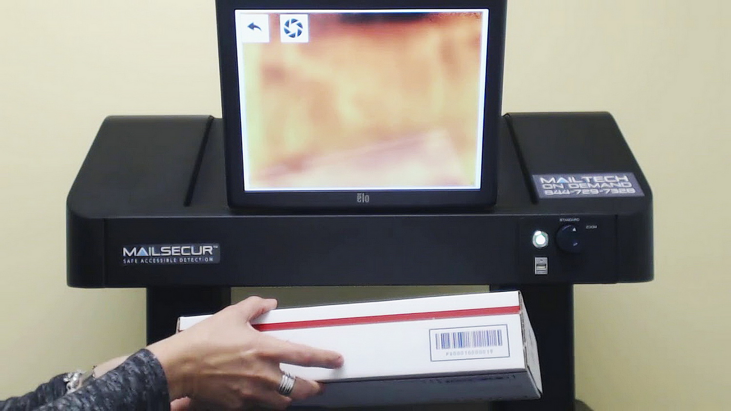3D掃描器MailSecur採用毫米波偵測技術。（RaySecur圖片）