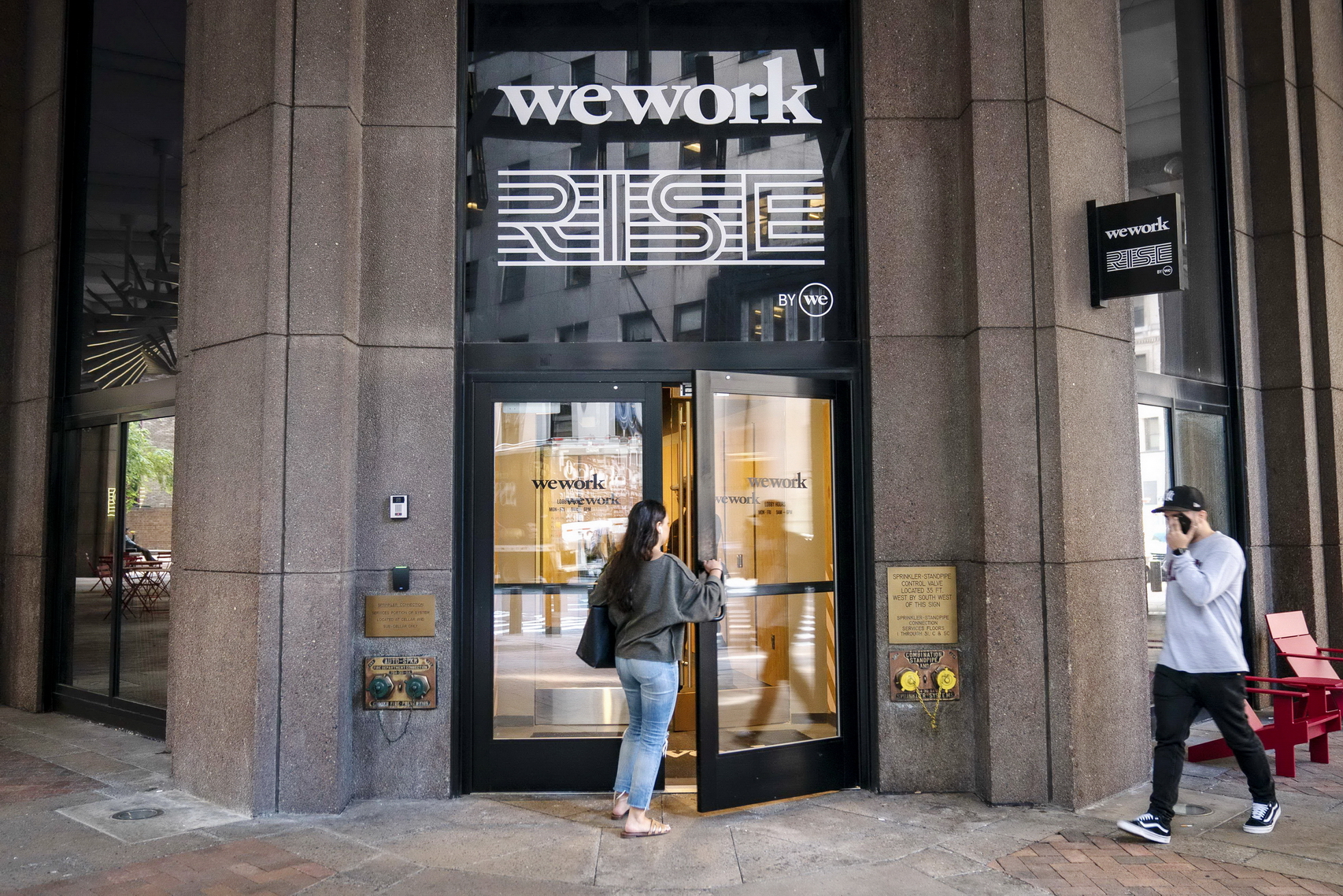有一段時間，WeWork幾乎成為樓價的指標。（法新社資料圖片）