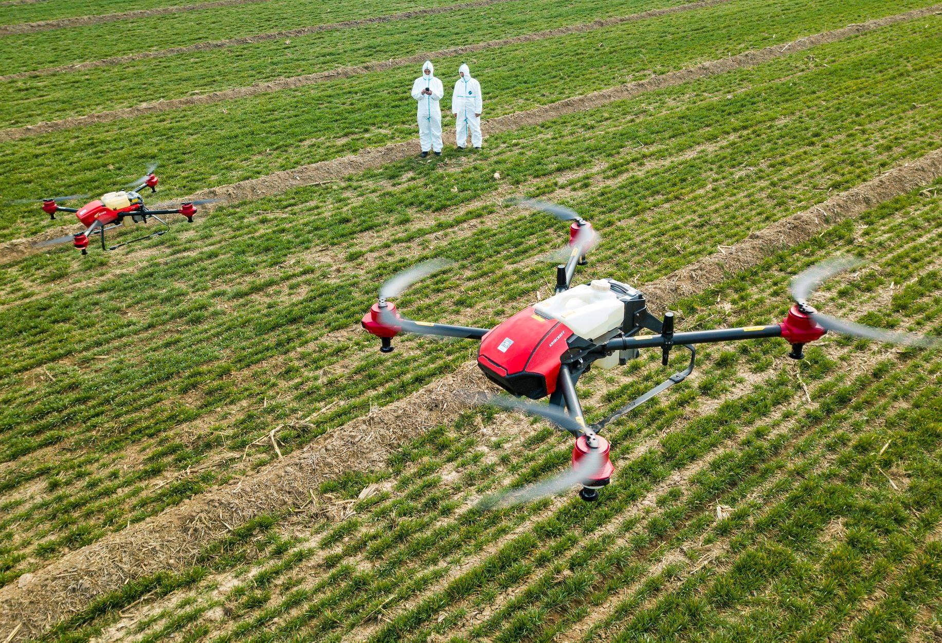 極飛科技主力研製農業無人機，主要功能包括播種、施肥、農藥噴灑和測量等。（XAG圖片）