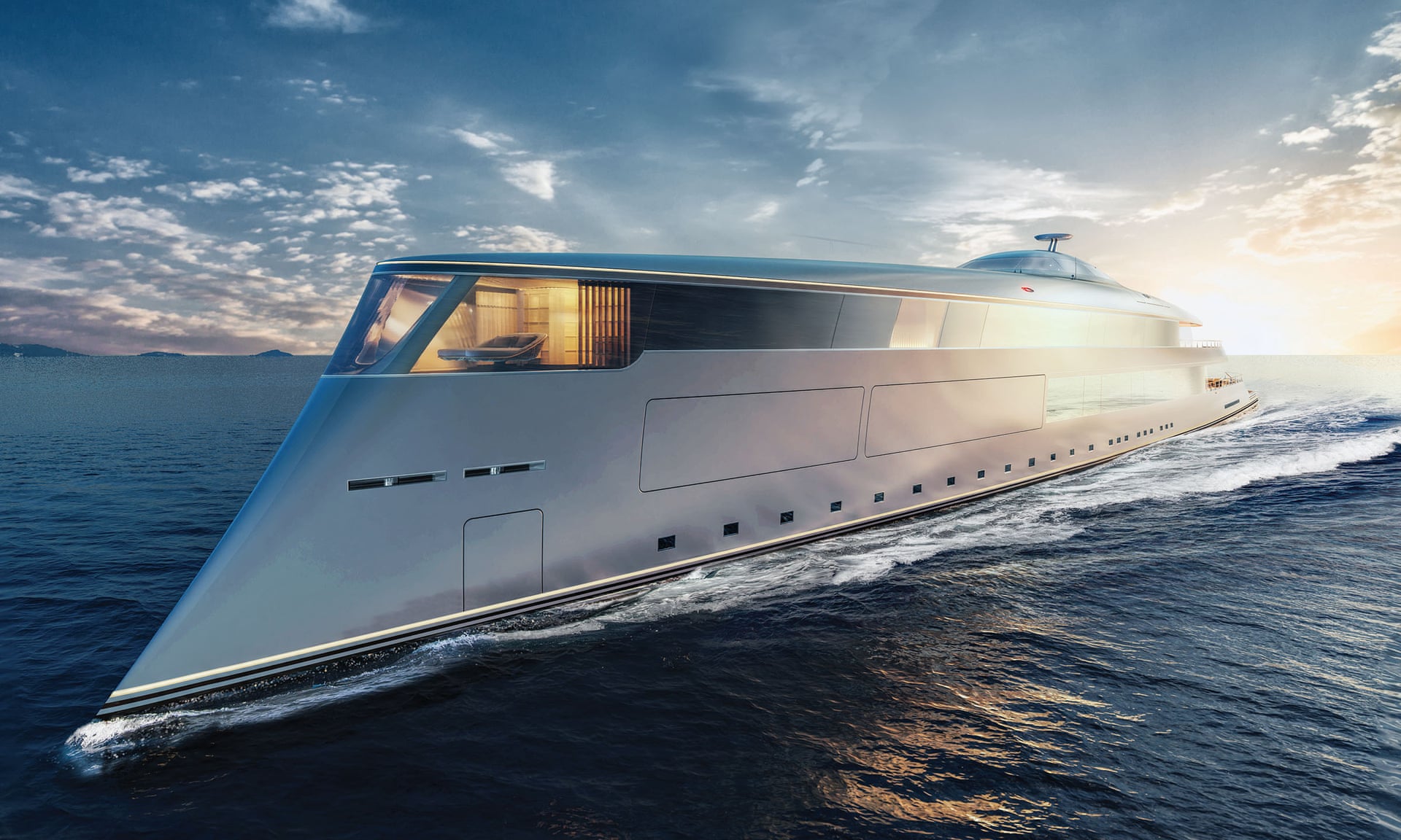 全球首艘氫動力超級遊艇Aqua，身價達50億元。（Sinot圖片）