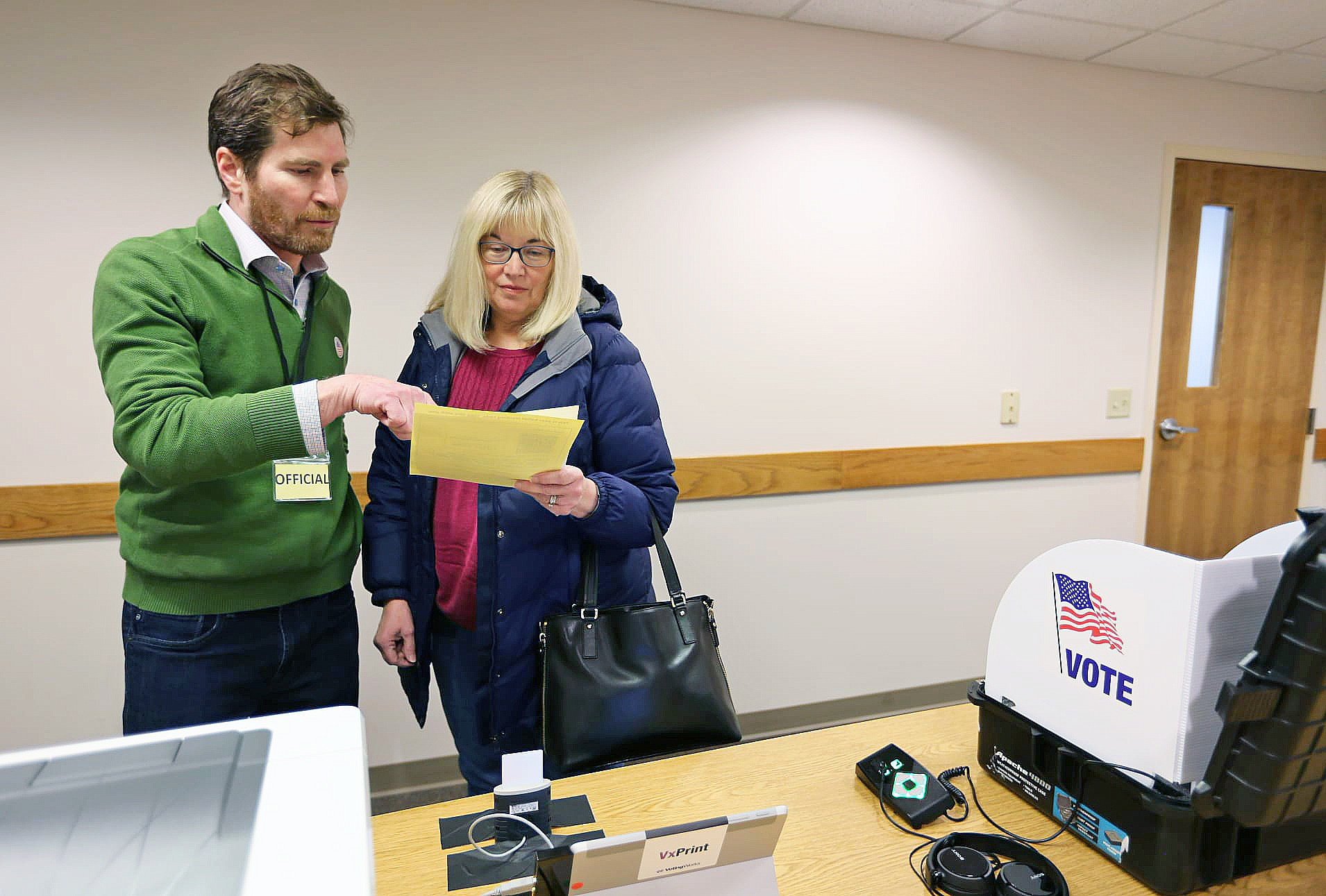 微軟新一代電子投票系統ElectionGuard，本周在威斯康星州富爾頓進行首次測試。（微軟資料圖片）