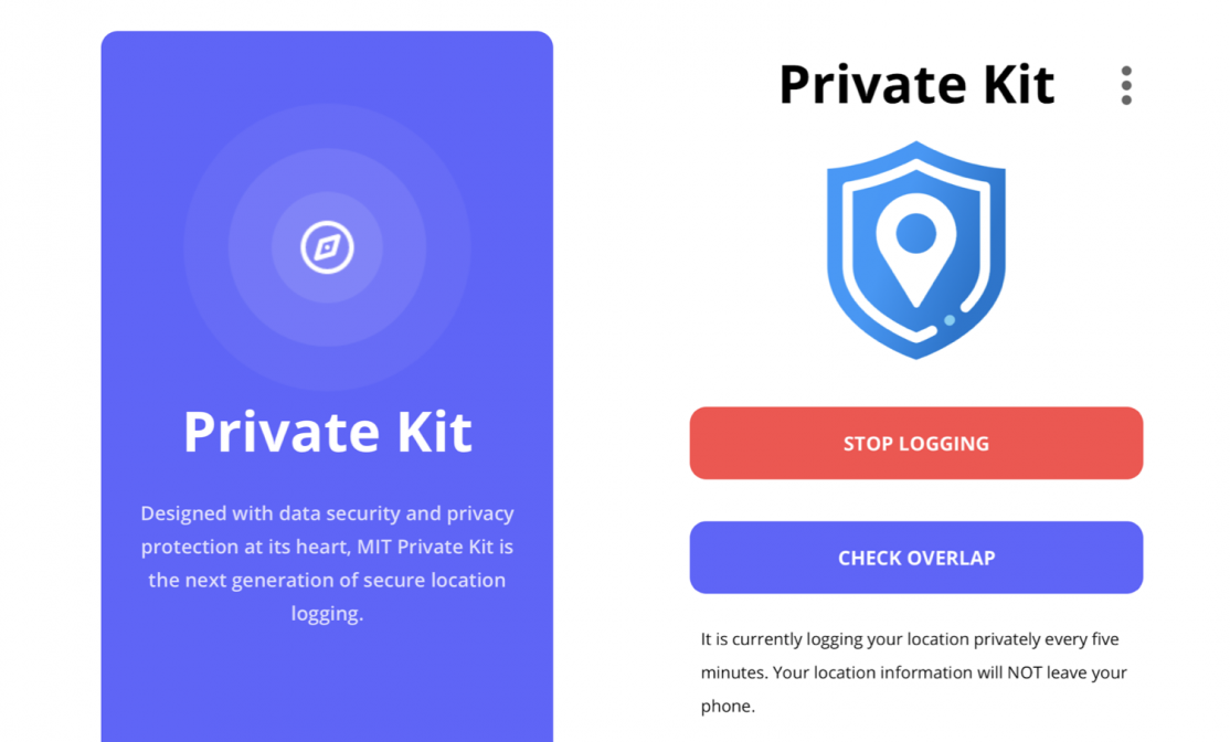 Private Kit: Safe Paths用戶可以選擇與衞生部門共享位置。（網站截圖）