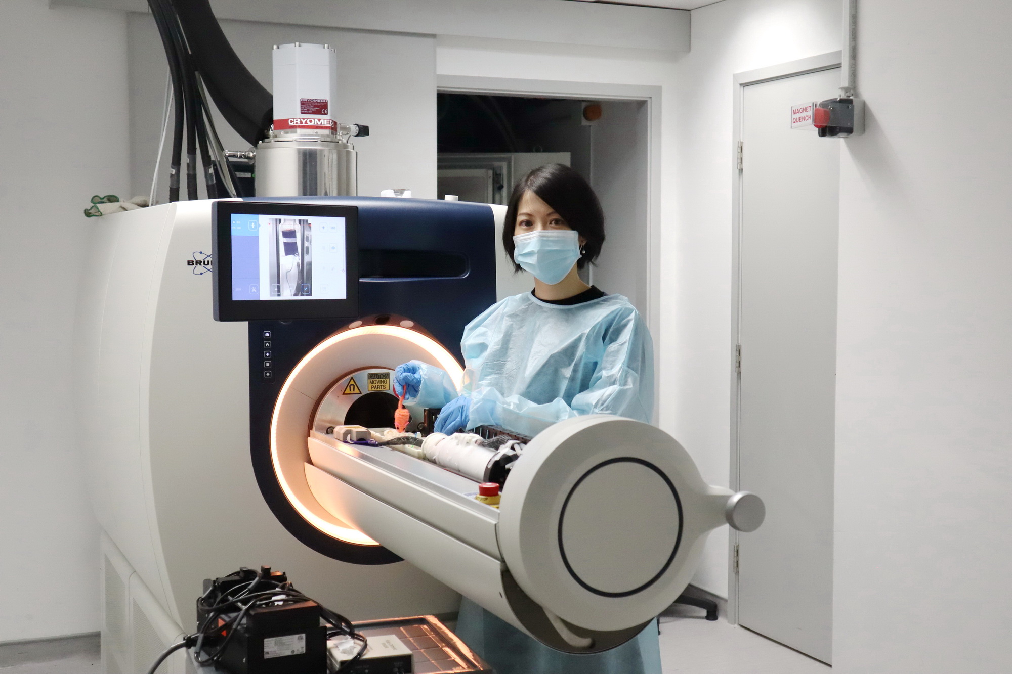 陳葦恩表示，希望DGE-MRI可成為身體檢查的項目之一。（陳施敏攝）
