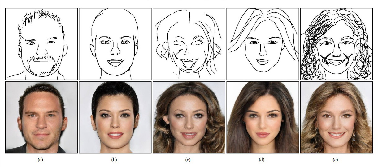 在軟件隨手畫幾筆，即可透過AI繪出逼真的人臉圖像。（中科院圖片）