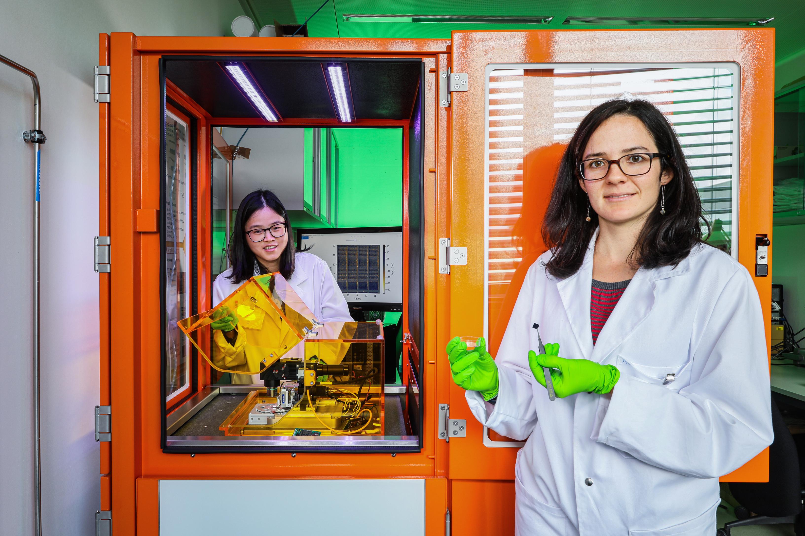 瑞士洛桑聯邦理工學院團隊研發出納米刀，能把電子元件變得更細小及更高效。（EPFL圖片）