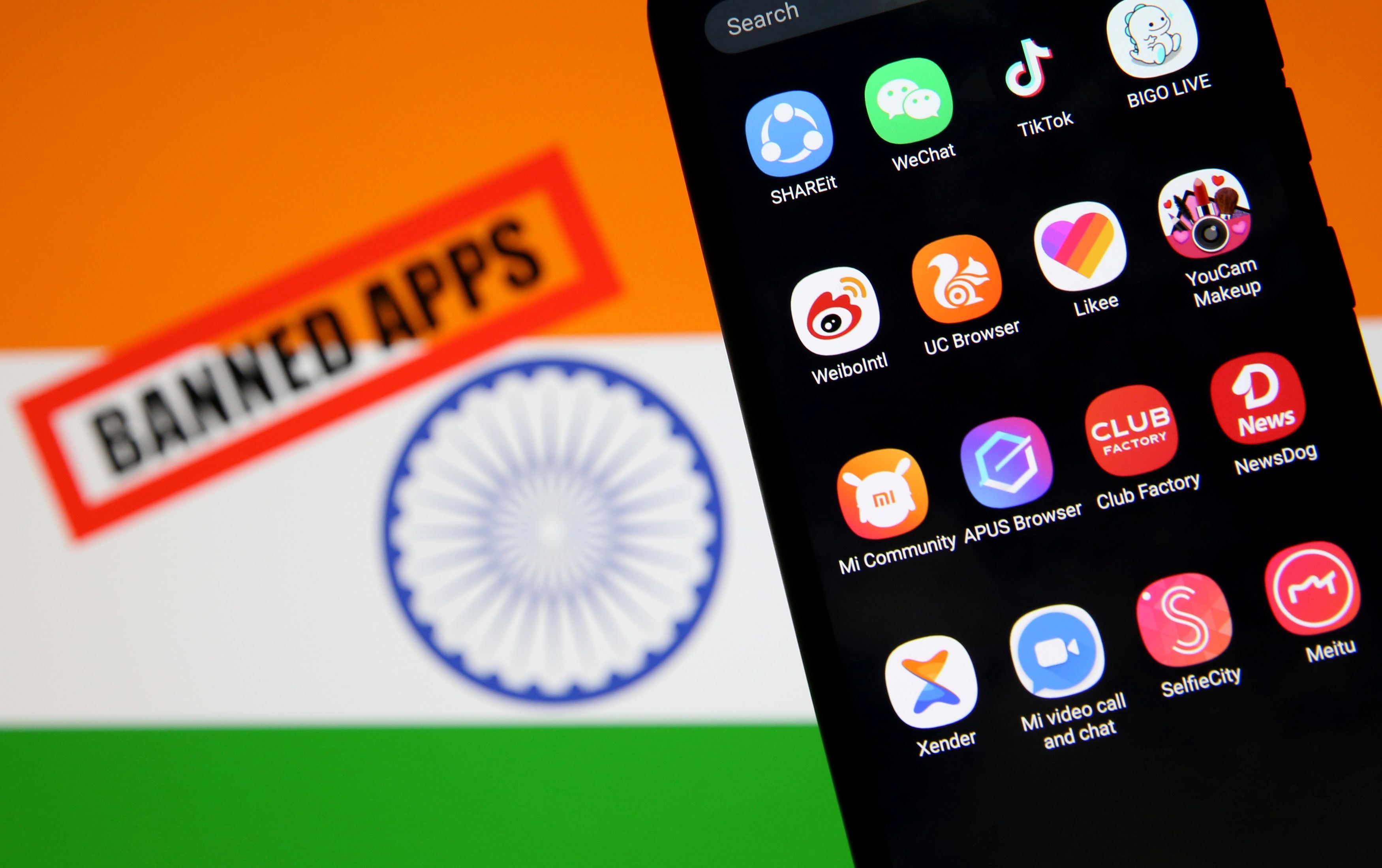 印度政府上月禁用59個中國的應用程式，當中包括TikTok。（路透資料圖片）