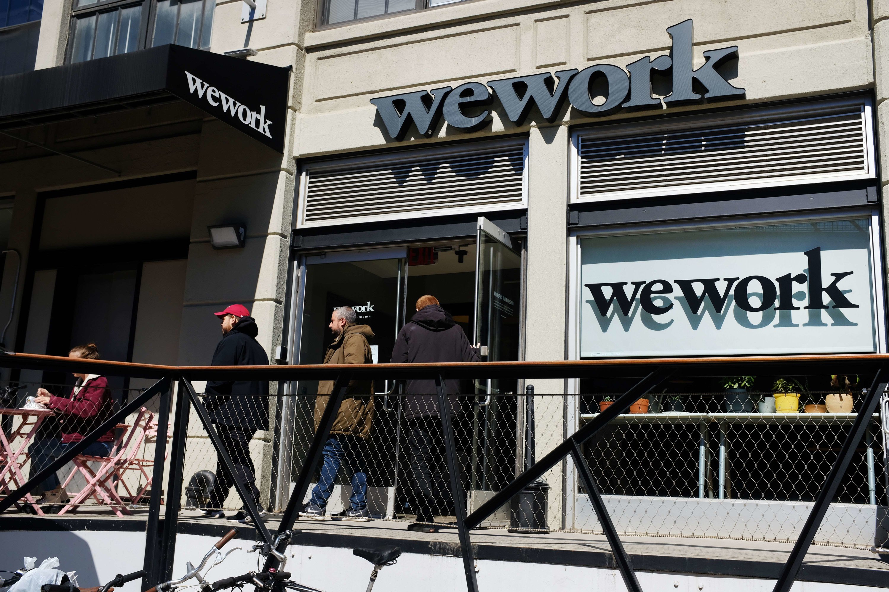 去年第九位的WeWork，其估值按年蒸發1900億元，跌至只有200億元左右，失落前100強名銜。（法新社資料圖片）