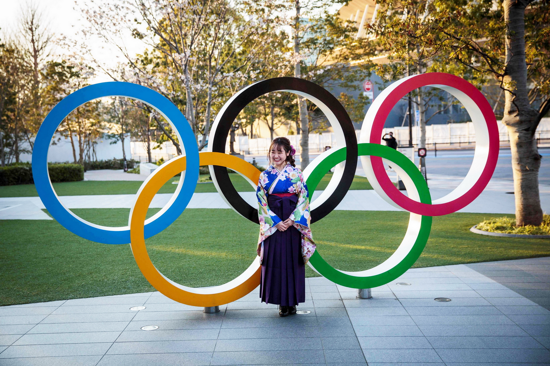 原定2020年舉行的東京奧運，現在連明年能否舉行也成未知之數。 （法新社資料圖片）