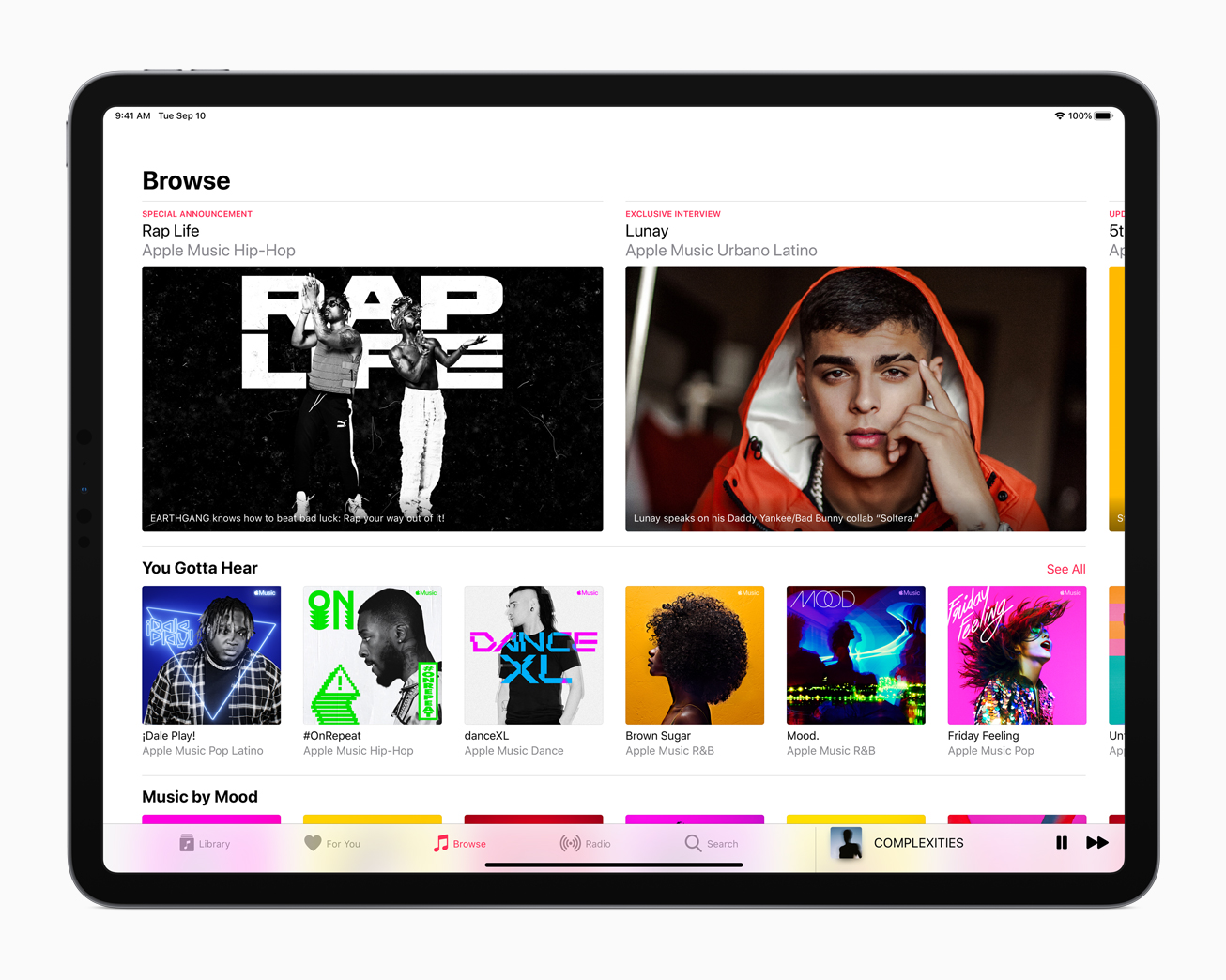 音樂搜尋程式Shazam跟Apple Music無縫結合。 （蘋果公司圖片）