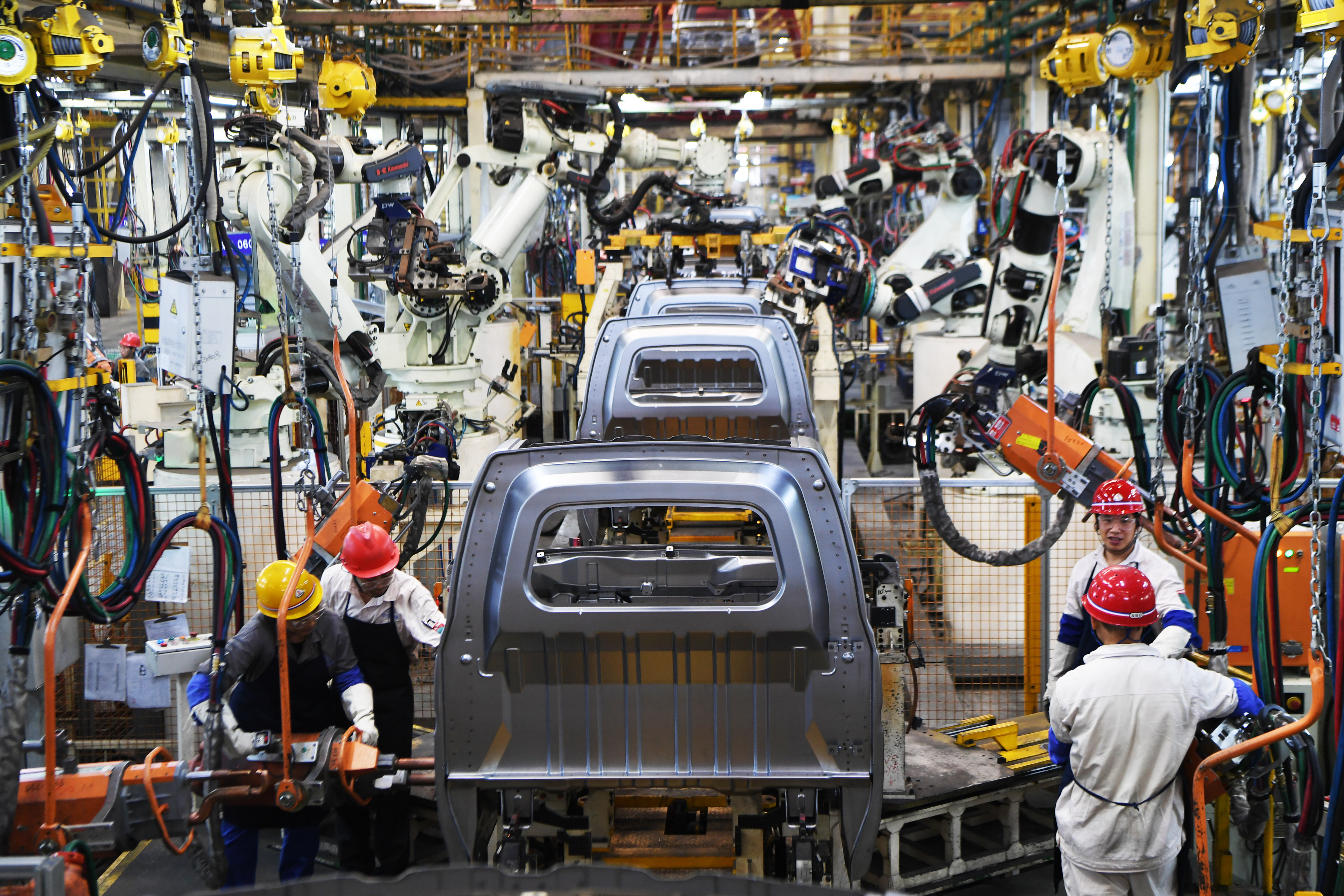 有報告預期，在2030年機械人將取代全球約2000萬個製造業的職位。（新華社資料圖片）